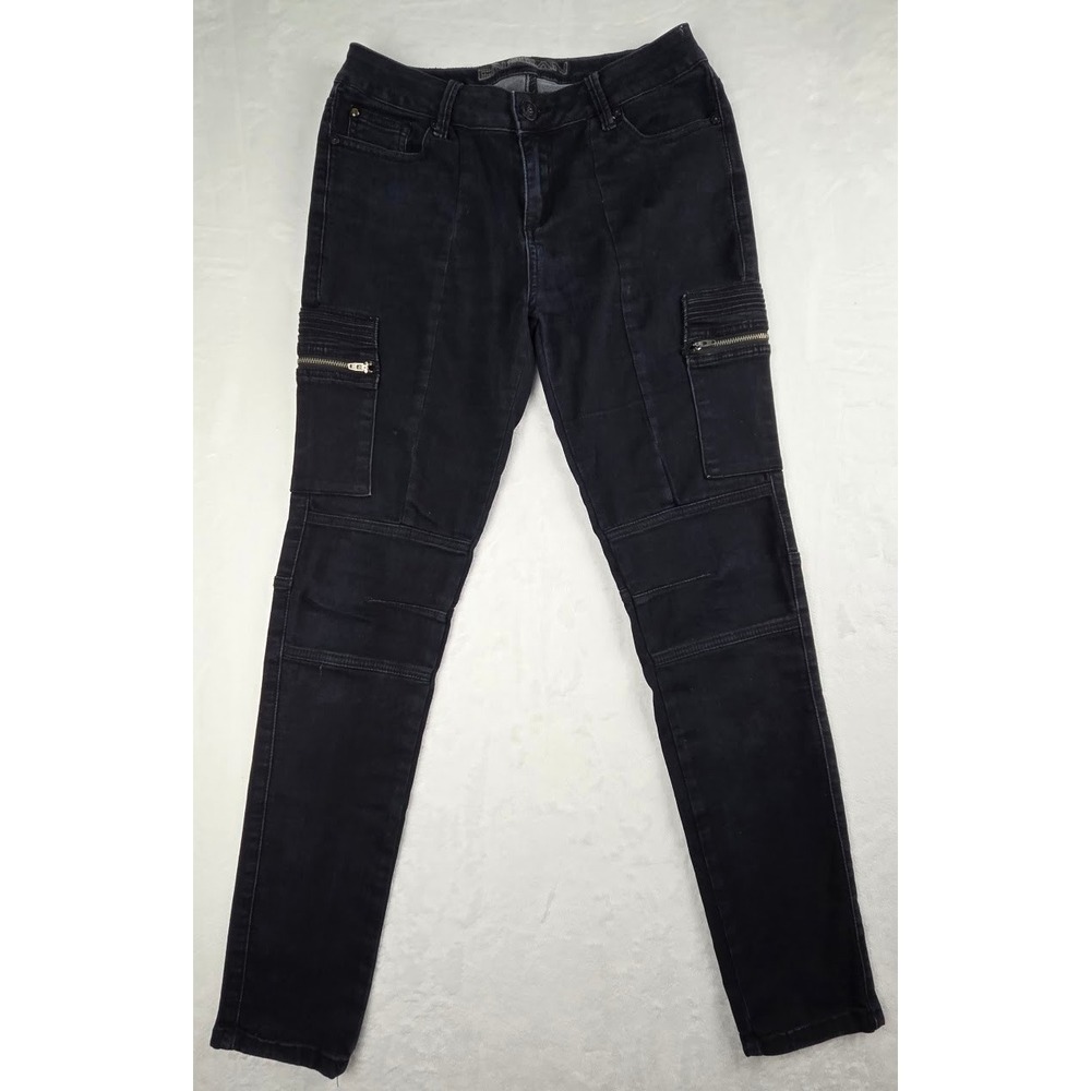 En Jean High‑Rise Distressed Denim Pants – Women's 28 Blue‎